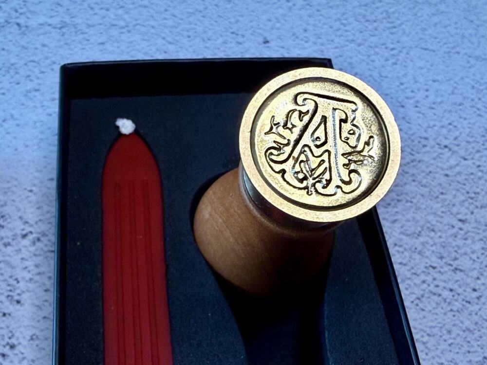 Envelope Seal Monogram “A” Initial Set With Mailable Wax New In Box England